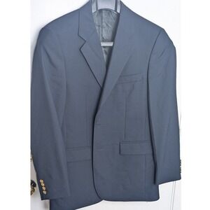 VTG Brooks Brothers Men's Navy Blue Blazer Jacket Gold Fleece Buttons Classic